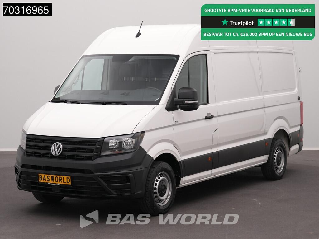 Volkswagen Crafter 140pk L3H3 Airco Camera Euro6 L2H2 Airco, Auto's, Start-stop-systeem, Stof, Gebruikt, Euro 6