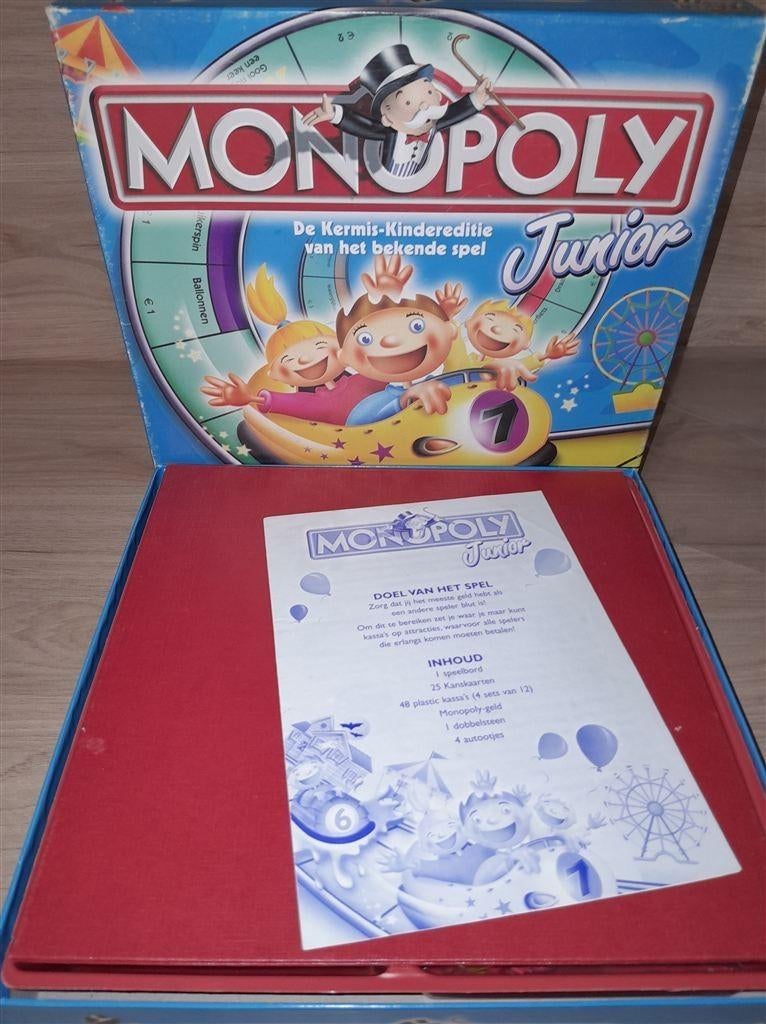 monopoly junior kermis - s4937, Verzenden, Zo goed als nieuw