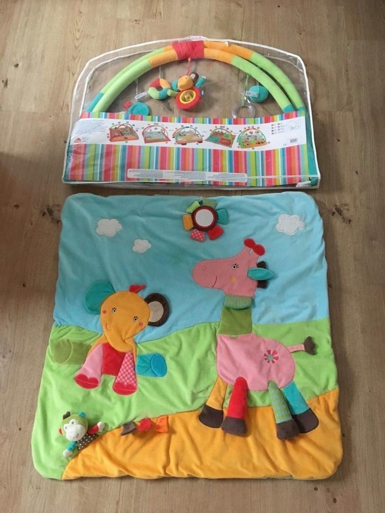 BABYFEHN, tapis de jeu coloré (impeccable) + balle souple, Enfants & Bébés, Enlèvement ou Envoi, Comme neuf