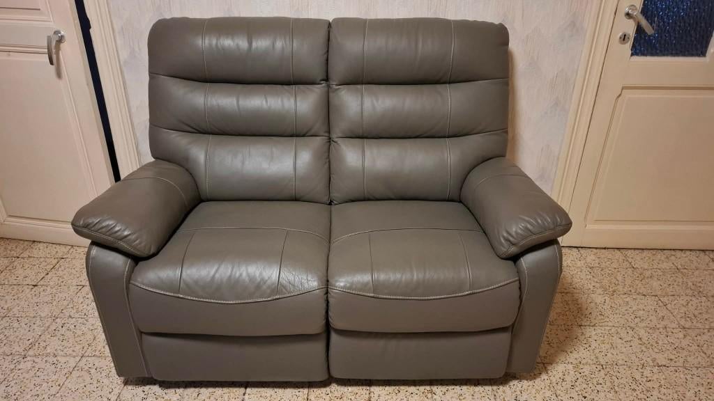 Canapés cuire 2 et 3 places avec relax, Ophalen, Gebruikt, 150 tot 200 cm, Tweepersoons