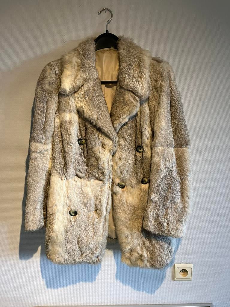 Manteau en fourrure vintage pour femme, Enlèvement ou Envoi, Porté