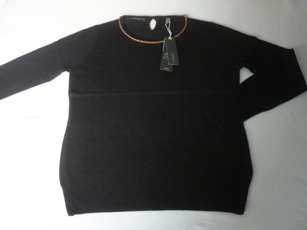 Viscose-Wollen-Cashmere Trui Esprit, Kleding | Dames, Zwart, Nieuw, Ophalen of Verzenden, Maat 36 (S)