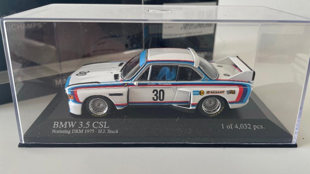 ZELDZAAM! BMW - 3.5 CSL nr30 Norisring DRM 1975, Ophalen of Verzenden, Nieuw, Auto, MiniChamps