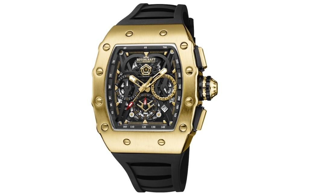 Rotorcraft Commander RC6903 Chrono Nieuw! t.w.v € 589-,, Ophalen of Verzenden, Waterdicht, Nieuw, Zwart