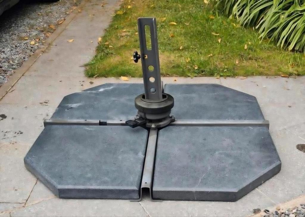 Pieds de parasol avec dalles de granit, Enlèvement