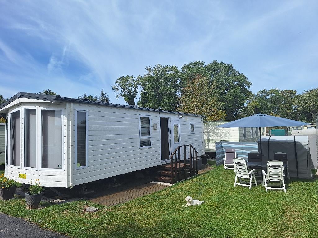 Mobilhome luxueux prêt à emménager en parfait état (De Haan), Caravanes & Camping, Caravanes résidentielles, Jusqu'à 5