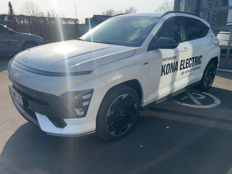 Hyundai Kona Electric 65 kWh Feel N-Line demowagen!, Autos, Hyundai, Achat, Electronic Stability Program (ESP), Entreprise, Noir