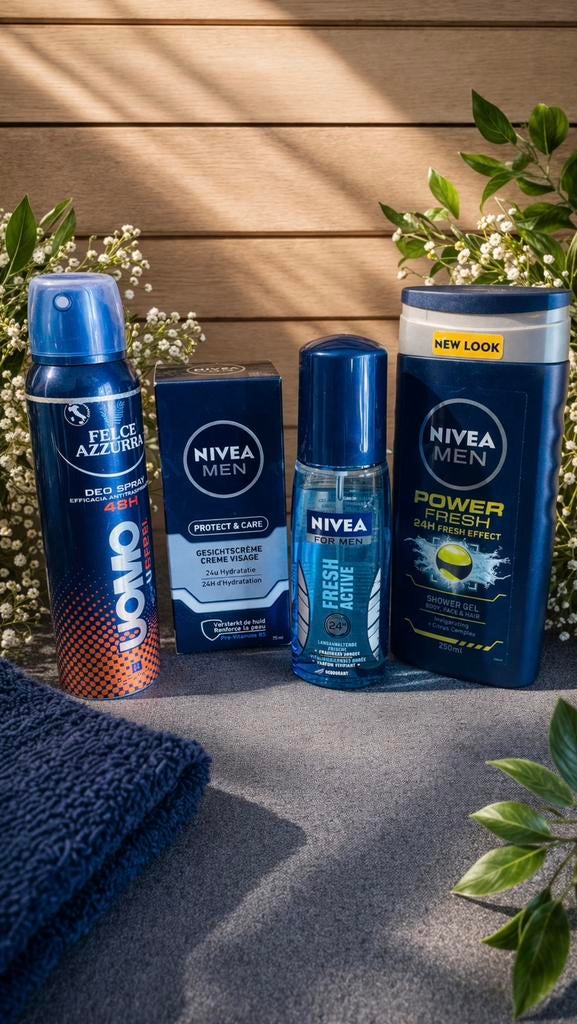 Hygiëneset voor heren - Nivea Men & Felce Azzurra (nieuw), Handtassen en Accessoires, Uiterlijk | Lichaamsverzorging, Nieuw, Overige typen