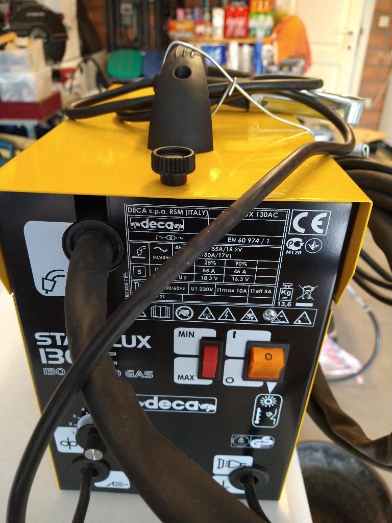 Flux laspost - lasapparaat met gevulde draad DECA, Bricolage & Construction, Enlèvement, Comme neuf, Moins de 150 ampères, Autres types