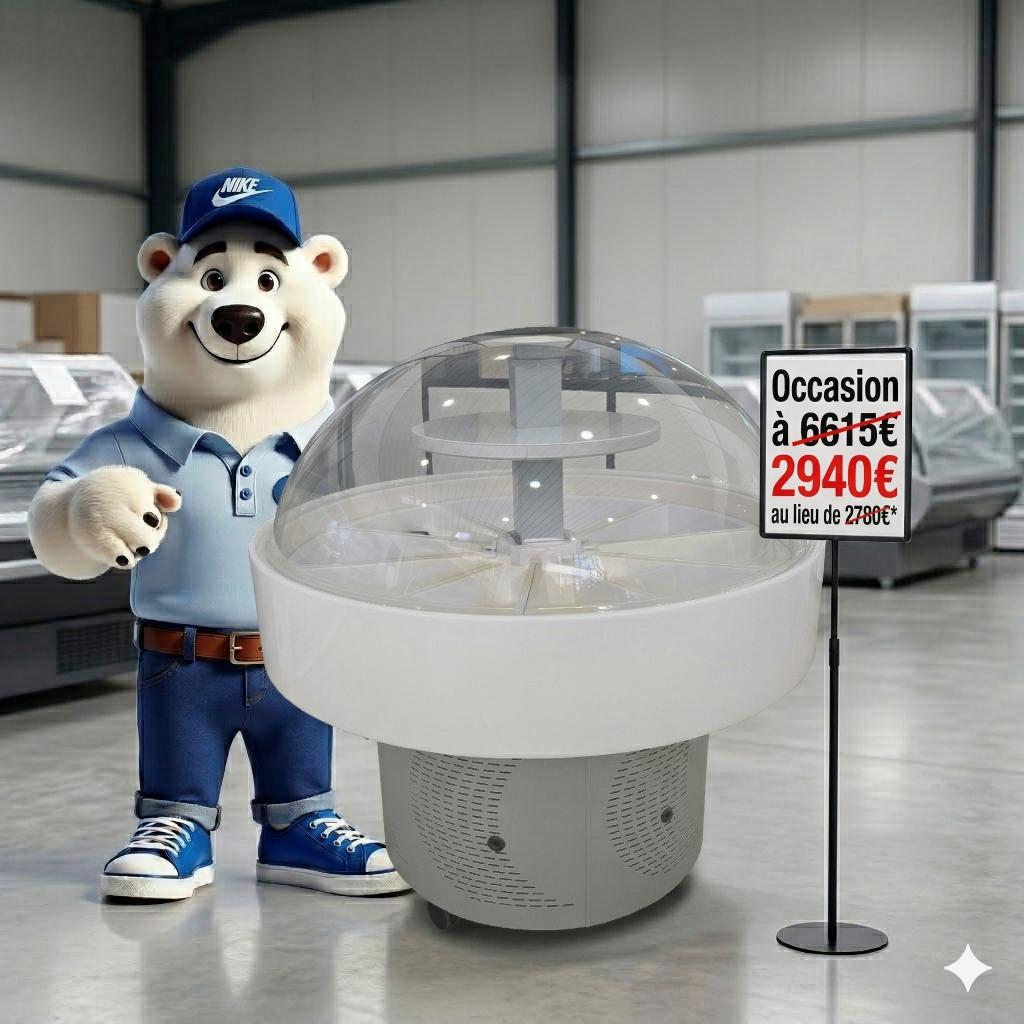 Panoramische koelvitrine - Greenland 168 cm (Open), Ophalen