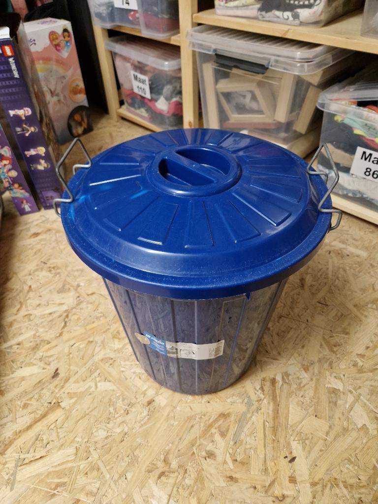 Luieremmer afsluitbaar blauw 25l, Kinderen en Baby's, Badjes en Verzorging, Gebruikt, Luieremmer, Overige merken, Ophalen