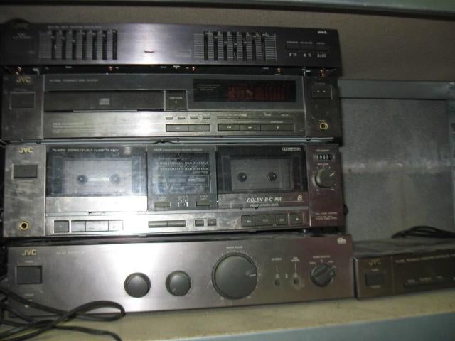 JVC stereo keten versterker casette cd radio equalizer, TV, Hi-fi & Vidéo, Chaîne Hi-fi, Enlèvement, Utilisé, Lecteur CD, JVC