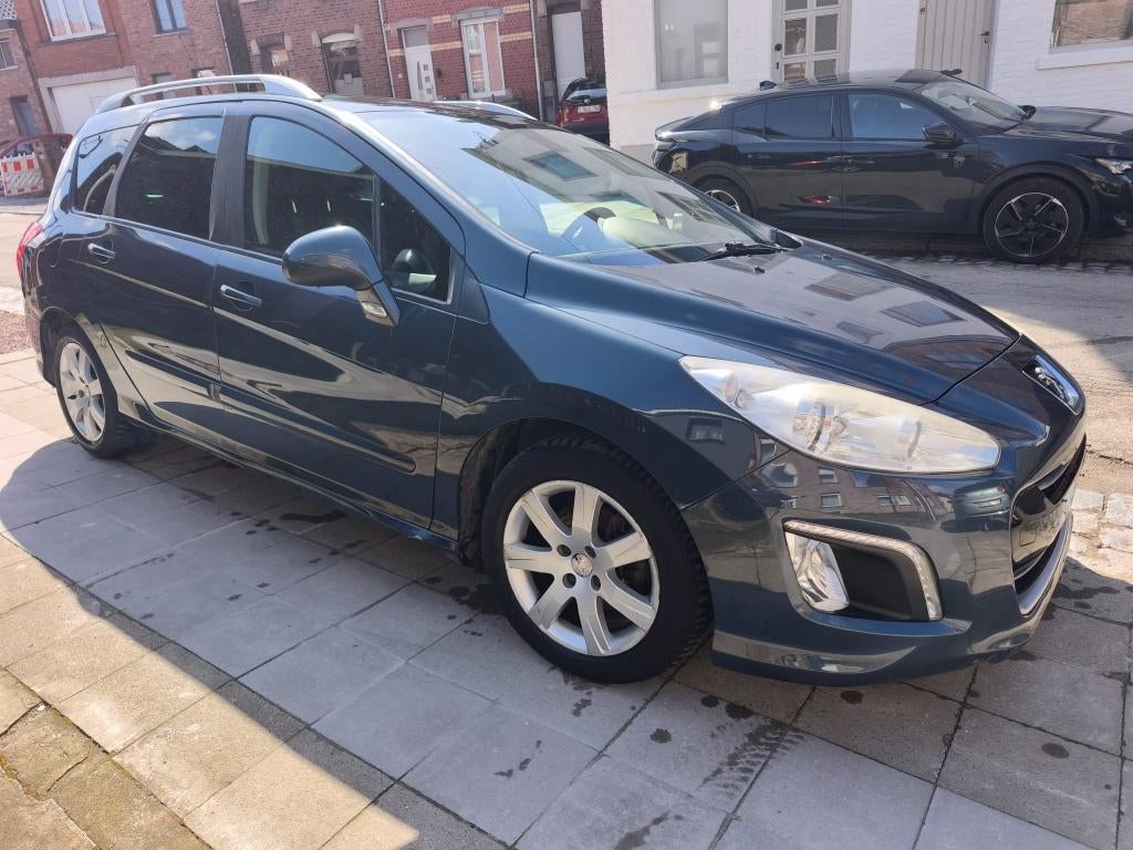Peugeot 308 1.6 HDI Automatique 2014 GPS Toit Pano Cuir, Auto's, Automaat, Blauw, Leder, Particulier