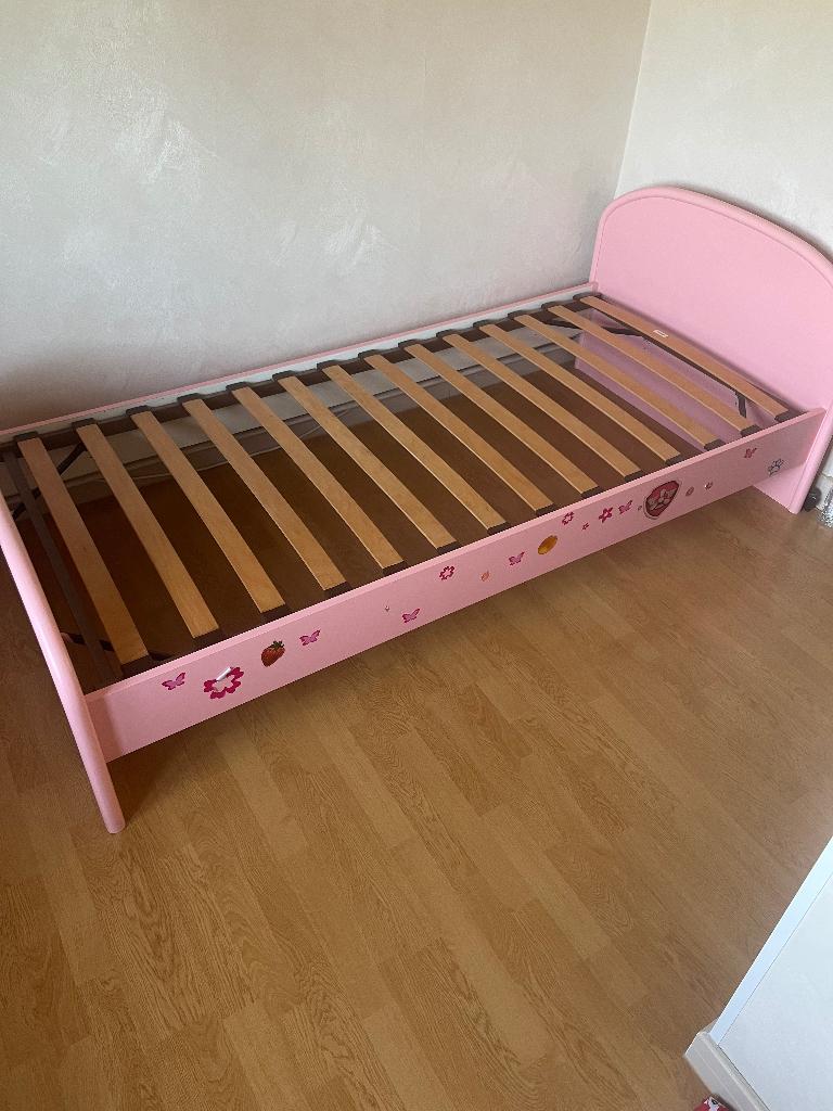 Bed, Huis en Inrichting, Slaapkamer | Bedden, Ophalen, Hout, 200 cm, 90 cm