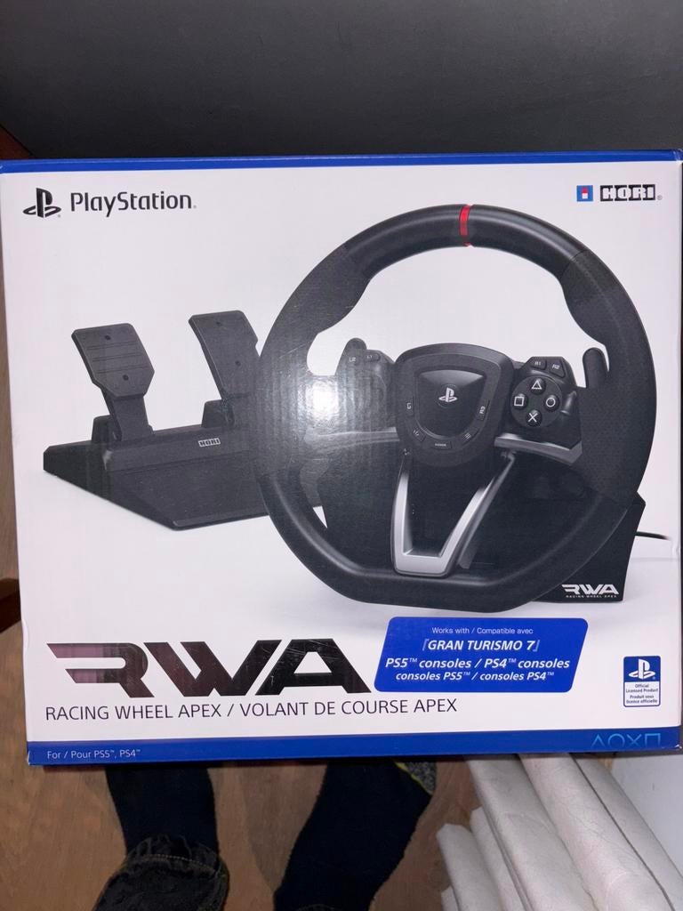 Hori Racing Wheel Apex (RWA) voor PS5 / PS4 / PC, Games en Spelcomputers, Spelcomputers | Sony Consoles | Accessoires, Zo goed als nieuw