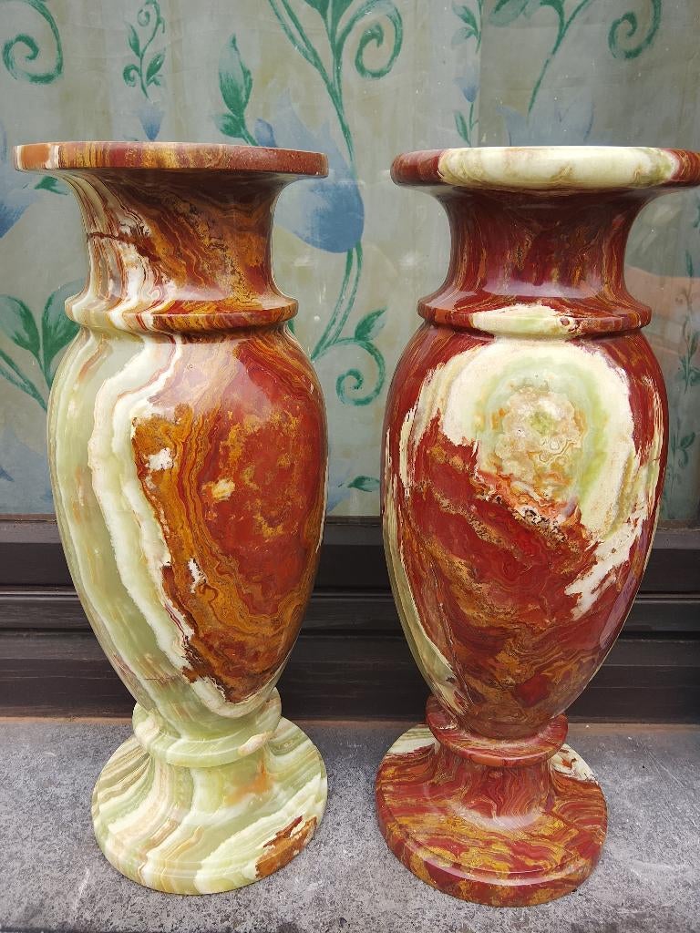 Paire de vases en marbre, Antiquités & Art, Antiquités | Vases, Enlèvement
