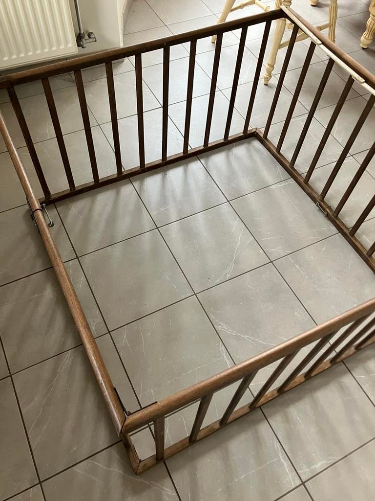 Baby houten grond park, Kinderen en Baby's, Babyparken, Ophalen, Gebruikt, Vierkant