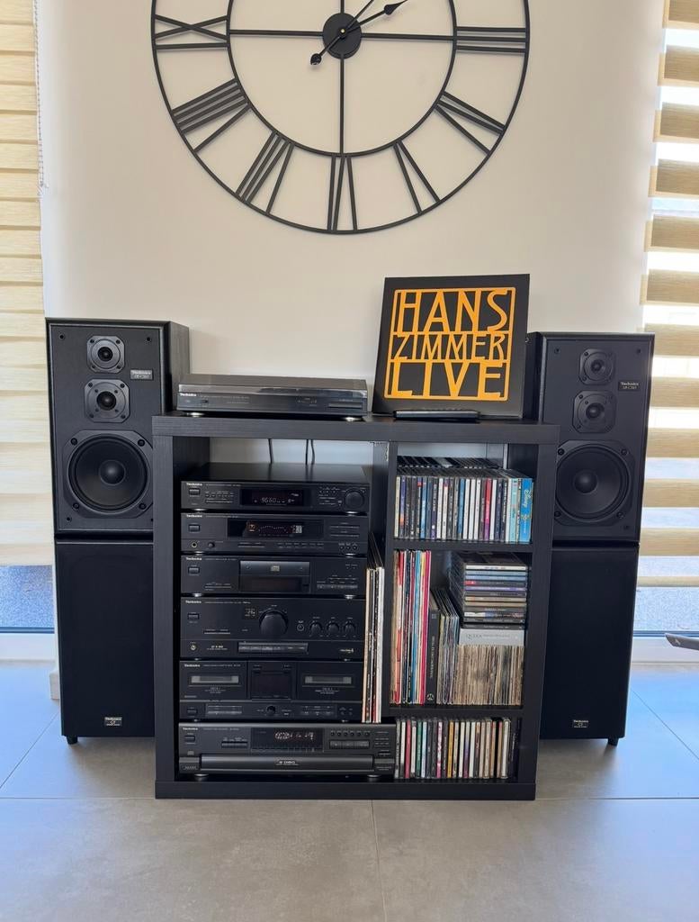 Ensemble Hifi Technics Vintage 90’s 4x HP, Autres marques, Enlèvement, Utilisé, Composants en vrac