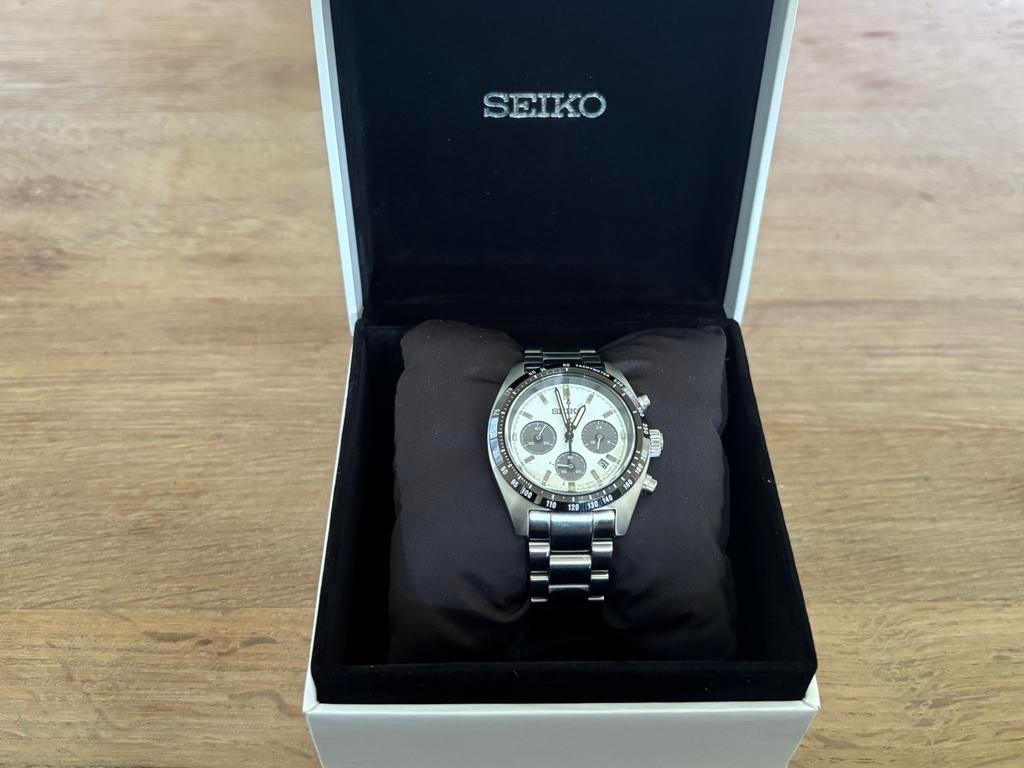 Seiko Prospex panda chronograaf speedtimer, Handtassen en Accessoires, Horloges | Heren, Ophalen, Zo goed als nieuw, Polshorloge