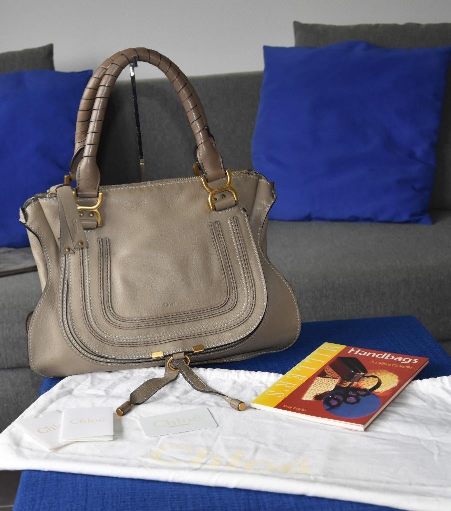 Chloé Marcie als nieuw full set, Bijoux, Sacs & Beauté, Sacs | Sacs Femme, Enlèvement, Comme neuf, Autres couleurs, Sac à main