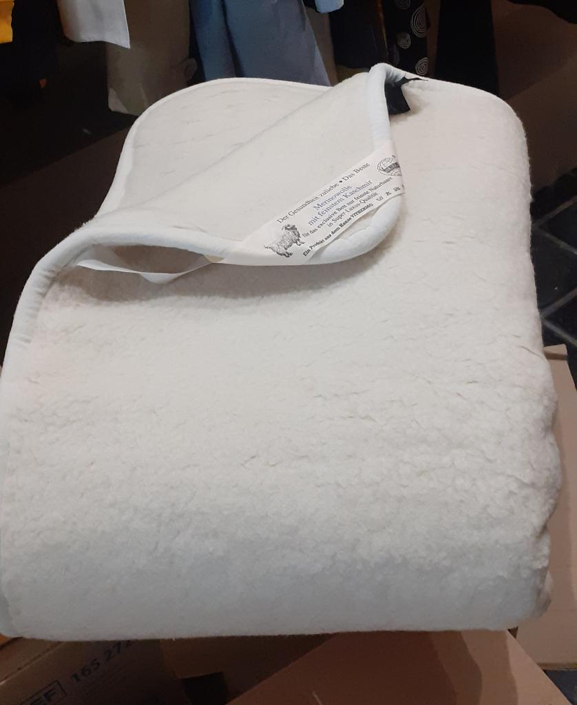 Protège matelas laine Mérinowolle 2 personnes, Maison & Meubles, Chambre à coucher | Matelas & Sommiers, Enlèvement, Utilisé, Matelas