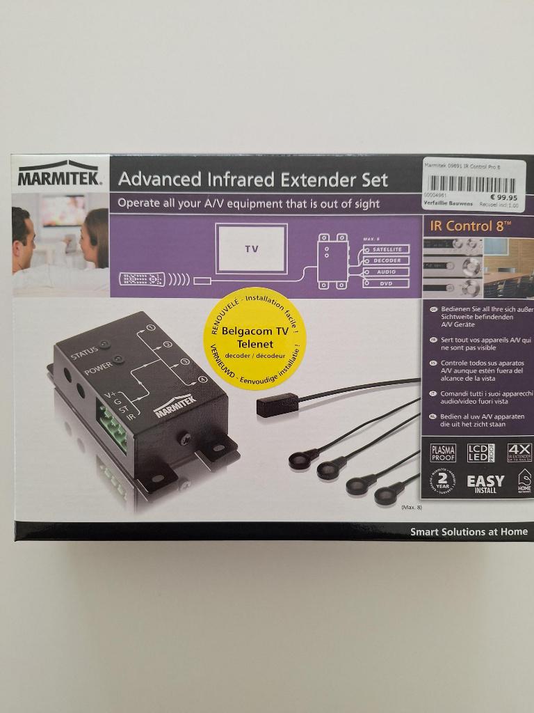 Récepteur infrarouge Marmitek - IR Control 8 (2 pièces), Enlèvement, Comme neuf