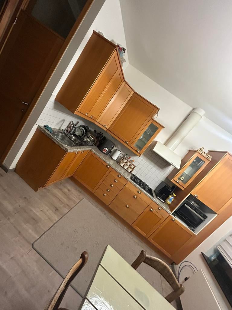 Keuken gratis, Ophalen, Gebruikt, Bruin, Hoekkeuken