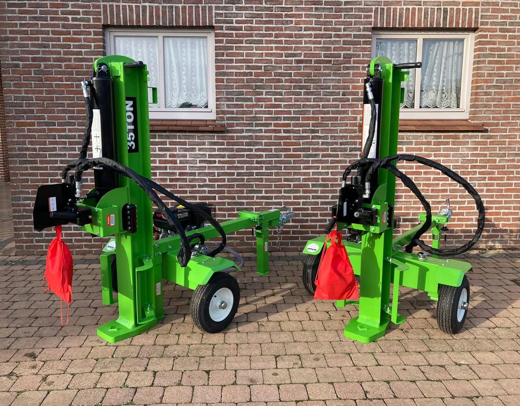 Kliefmachine op onderstel met benzine motor 22ton, Jardin & Terrasse, Fendeuses, Essence, Enlèvement ou Envoi