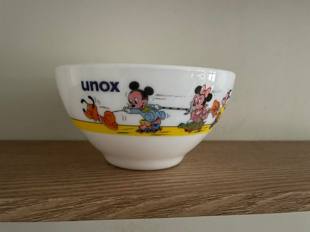 Vintage Kom Disney Unox Arcopal, Enlèvement ou Envoi, Utilisé, Autres styles, Récipient(s)