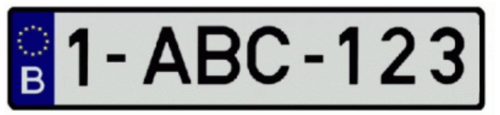 Plaque immatriculation noire, Enlèvement ou Envoi, ., ., .