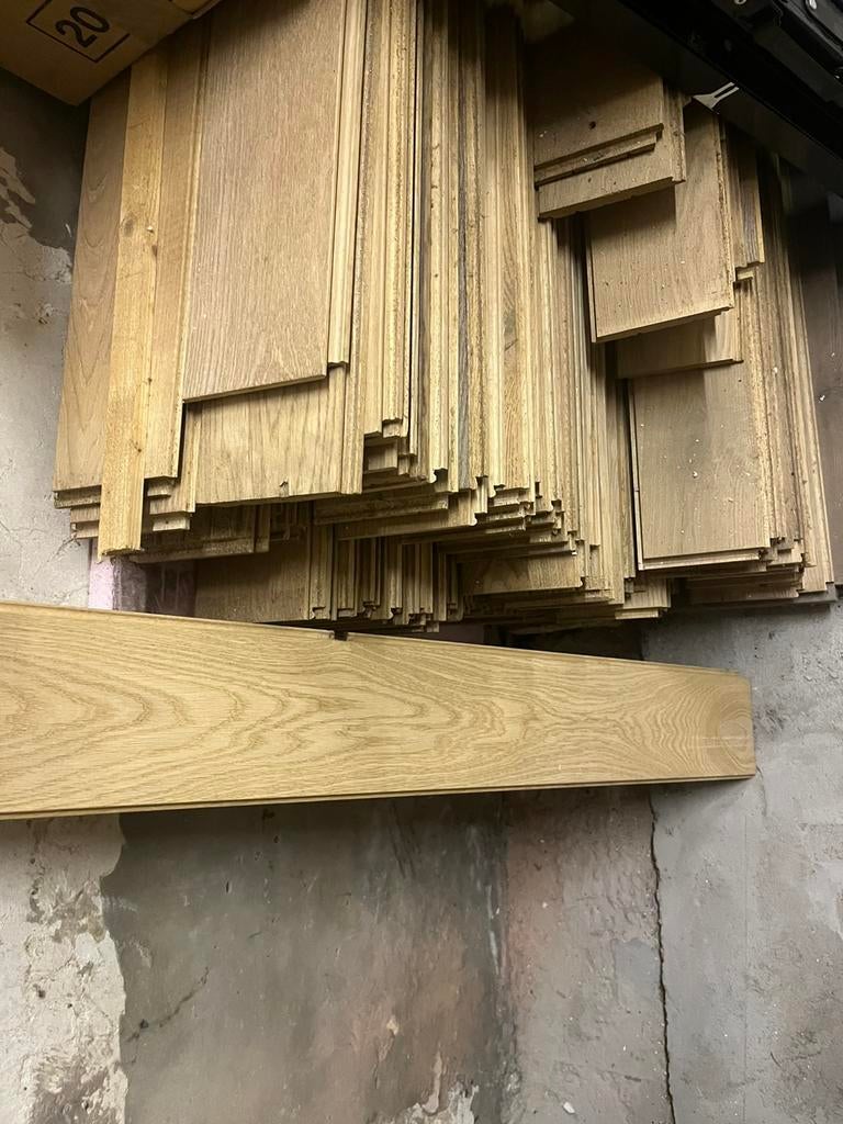 Parquet à clic en chêne massif 15 mm x 20 m2, Bricolage & Construction, 50 à 150 cm, Parquet, Comme neuf, Enlèvement