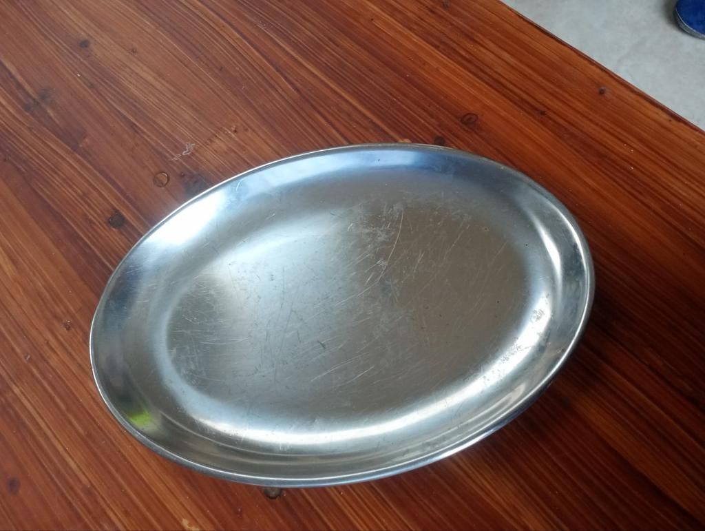 Inox schotel, Ophalen, Inox