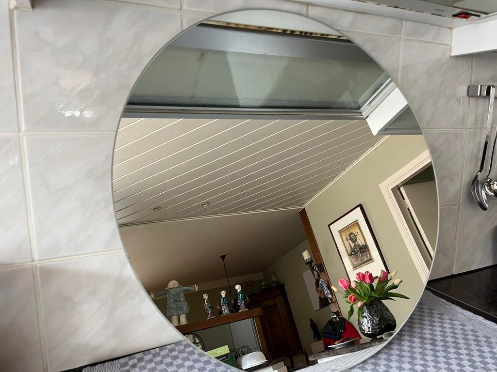 miroir de salle de bain, Enlèvement, Comme neuf, Rond