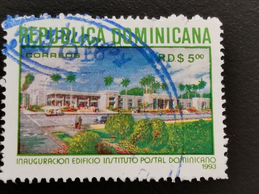 République dominicaine 1993 -inauguration du bâtiment postal, Enlèvement ou Envoi, Affranchi, Amérique centrale