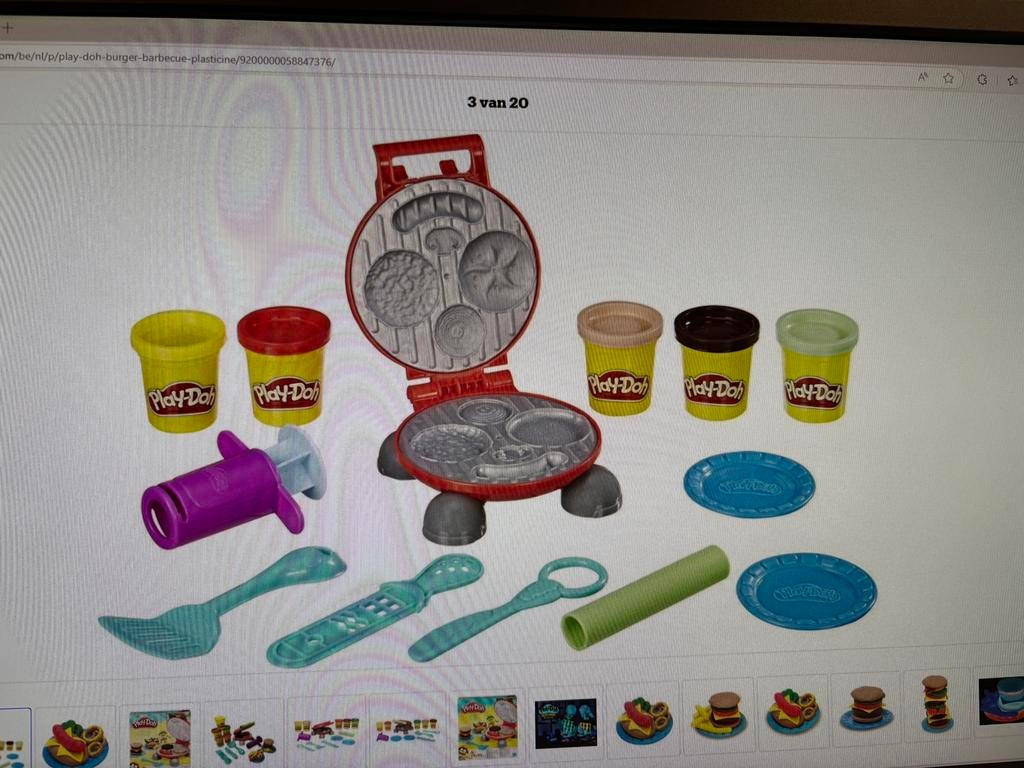 Play Doh Burger Creations avec de la pâte à modeler, Enlèvement ou Envoi, Comme neuf, Bricolage