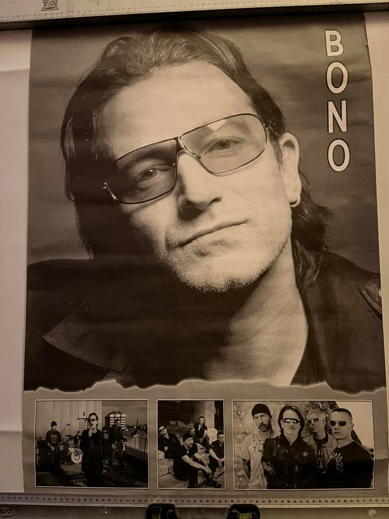 U2 BONO POSTER, Ophalen, Gebruikt