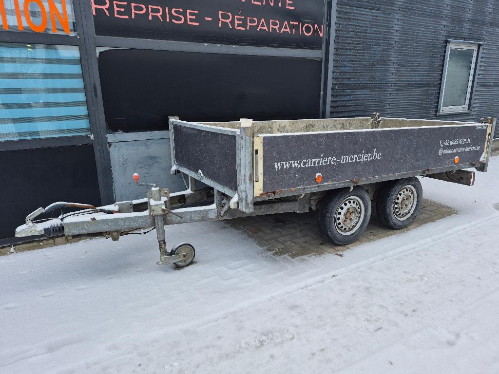 B.H.C JOS BAETEN 162x310 dubbelassige aanhangwagen, Ophalen of Verzenden, Gebruikt