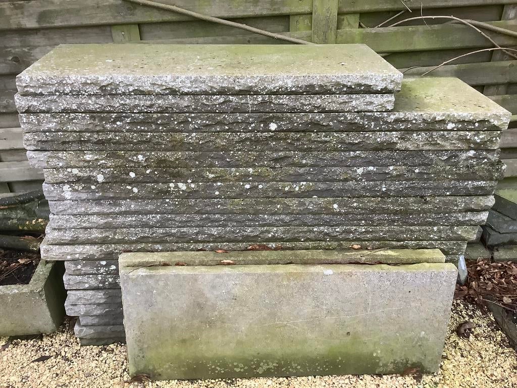 Dalles en pierre bleue belge - épaisseur 5,5 cm -, Bricolage & Construction, Enlèvement, Utilisé, Pierre de taille