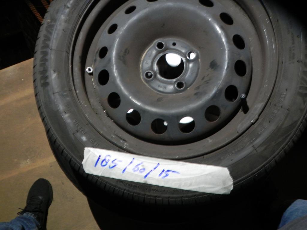 Banden + stalen velg winter 3x 205x65 R15, Enlèvement ou Envoi, Utilisé