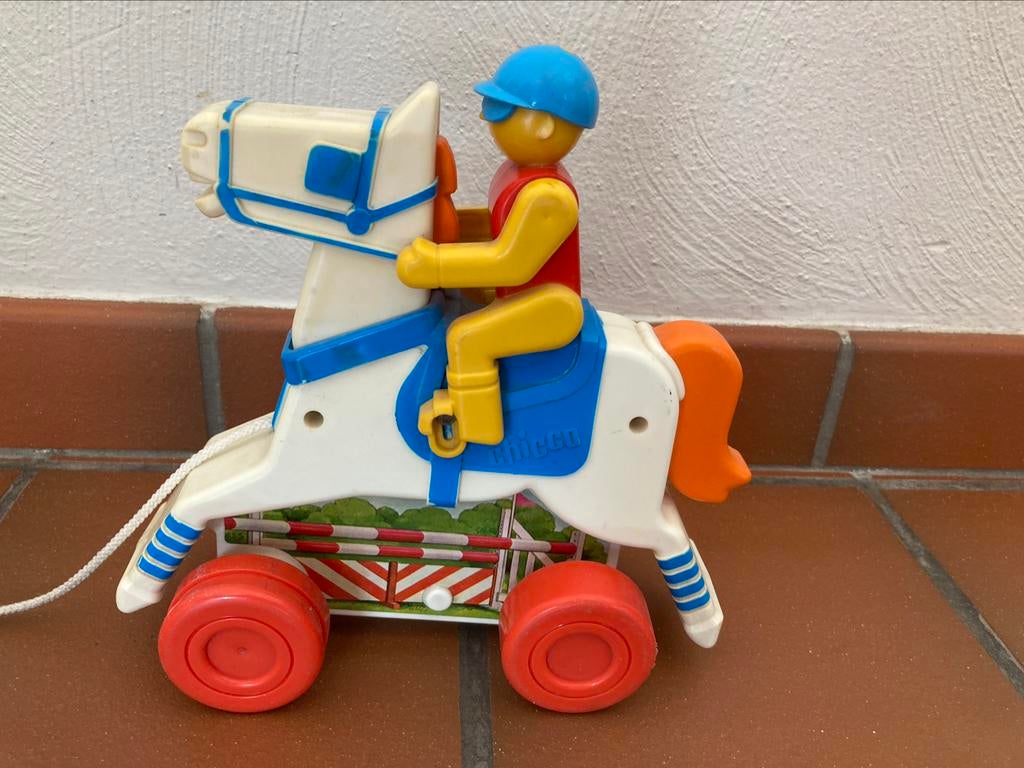 Paard en Jockey (Vintage), Enlèvement, Utilisé, 6 mois à 2 ans