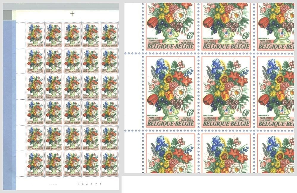 1980 Floralies Gantoises Fleurs d'été, Timbres & Monnaies, Envoi