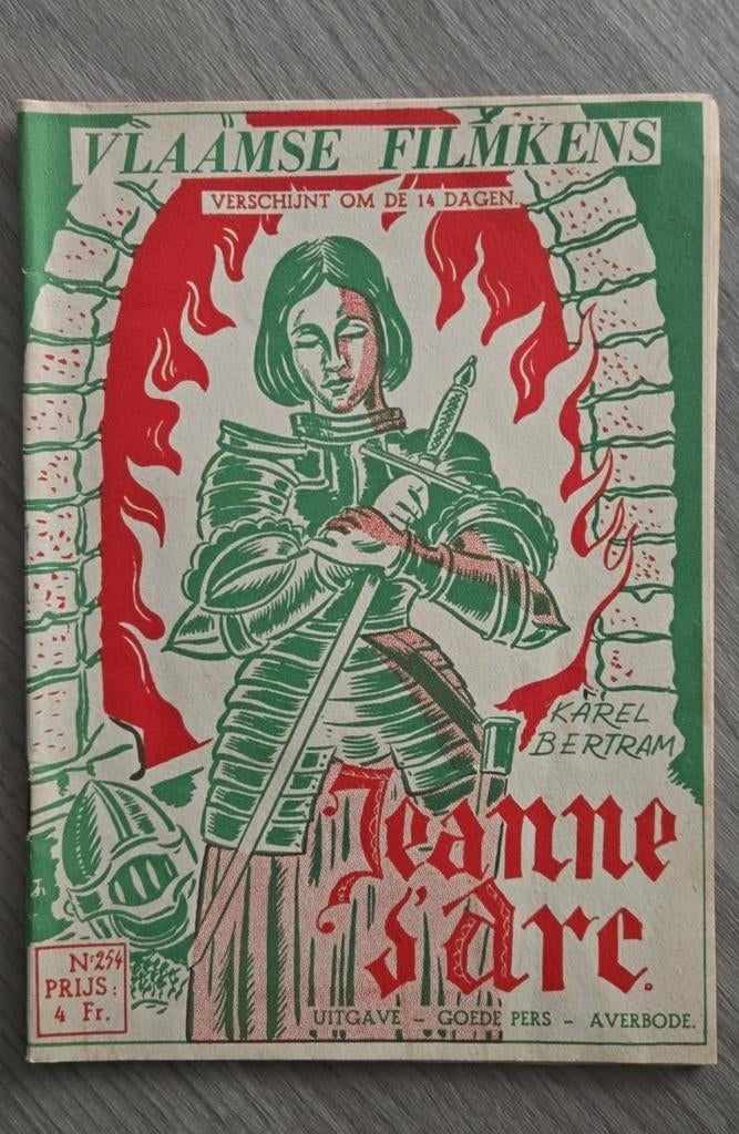 Vlaamse filmkens Jeanne d 'arc nr 254, Antiek en Kunst, Antiek | Boeken en Manuscripten, Ophalen of Verzenden