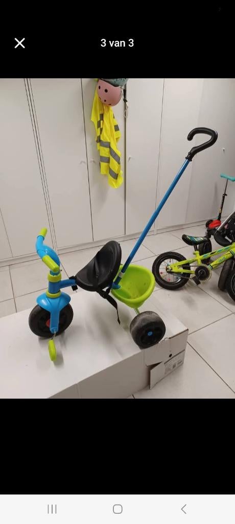 Duwfiets met stang, Ophalen, Gebruikt, Smoby, Duwstang