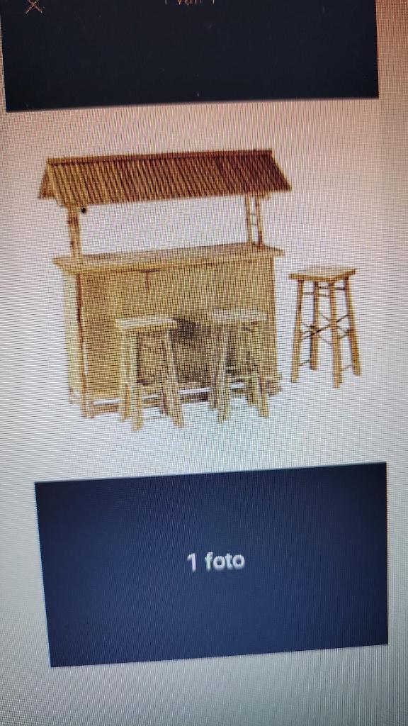 Bamboebar te koop 2maal, Hobby en Vrije tijd, Feestartikelen | Verhuur, Zo goed als nieuw, Ophalen