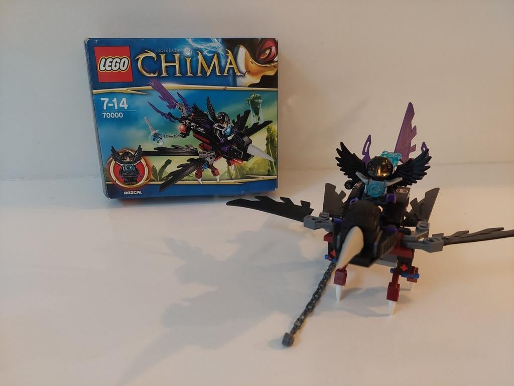 lego chima 70000 razcal´s glider, Ophalen of Verzenden, Gebruikt, Complete set, Lego