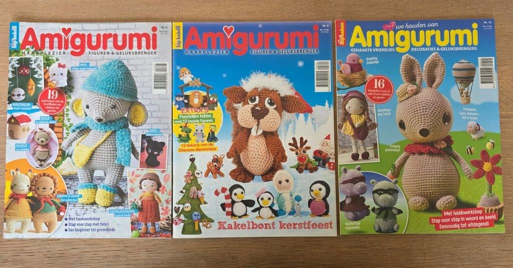 Drie magazines Amigurumi NIEUW nrs 8, 9 en 10, Hobby en Vrije tijd, Breien en Haken, Ophalen of Verzenden, Nieuw