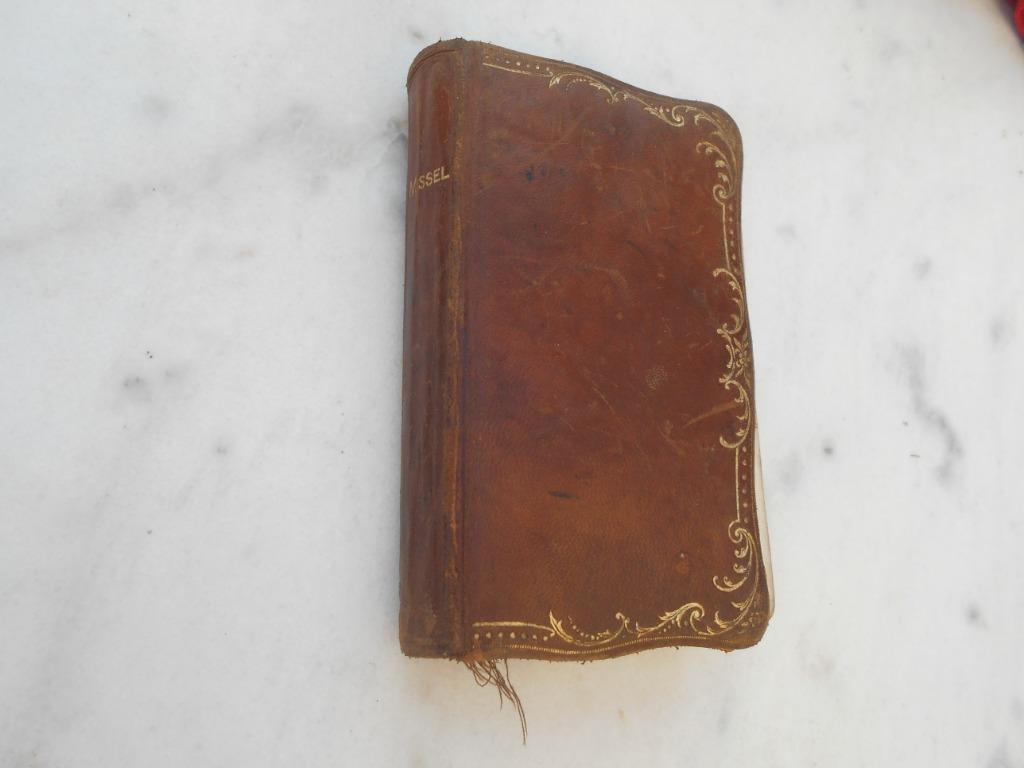 Ancien missel de l'adoration 1924 N296 Reliure cuir + dorur, Enlèvement ou Envoi