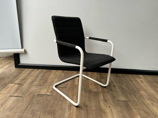 Vergaderstoel wolvilt (antraciet) wit frame, Hobby & Loisirs créatifs, Feutre, Feutre de laine, Enlèvement ou Envoi