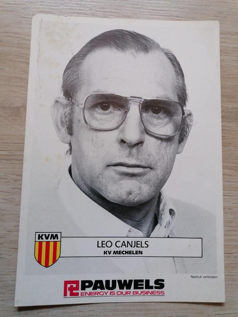 Ancien joueur Photo : KV Mechelen Leo Canjels, Collections, Enlèvement ou Envoi