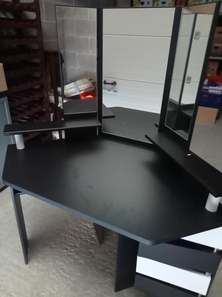 Belle,Grande,Coiffeuse,avec 3 Miroir + 5 Tiroirs, Ophalen